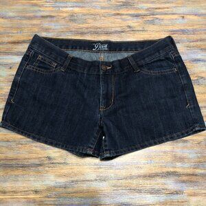 Old Navy Diva Shorts Low Rise Dark Wash Blue Womens SIze 10